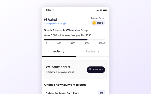 Shop as usual. Earn along the way.